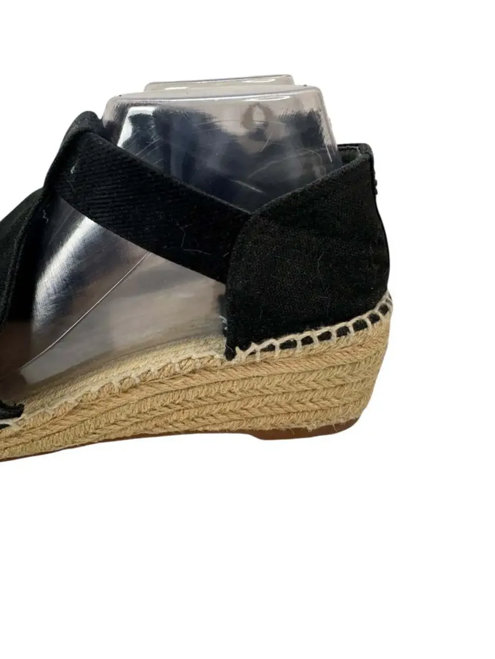 Tory Burch Catalina 3 Black Espadrille Wedge Sandals Resort Chic Womens 10